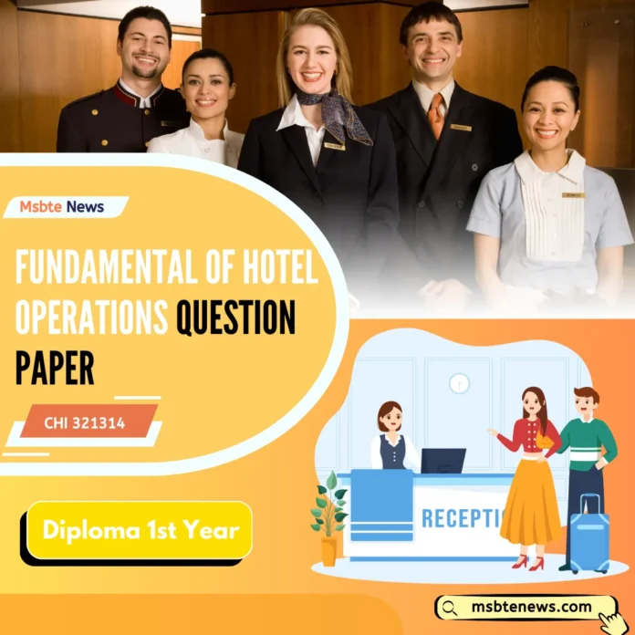 Fundamental Of Hotel Operations Sample Question Paper Fundamental Of Hotel Operations Sample Question Paper