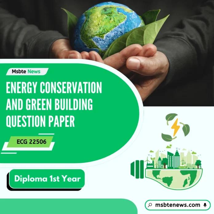 Energy Conservation And Green Building Question Paper