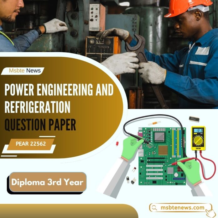 22562 Power Engineering and Refrigeration Sample Question Paper Pdf Power Engineering and Refrigeration Sample Question Paper Pdf